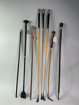 Lot 12 - COLLECTION OF MILITARY RIDING CROPS AND SWAGGER STICKS
