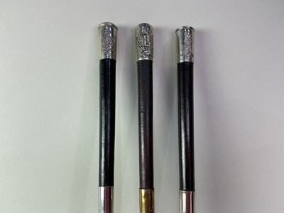 Lot 12 - COLLECTION OF MILITARY RIDING CROPS AND SWAGGER STICKS