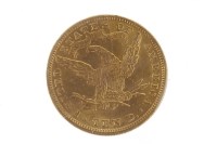 Lot 597 - GOLD UNITED STATES OF AMERICA TEN DOLLAR COIN...
