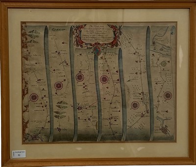 Lot 52 - RIBBON MAP BY JOHN OGILVY