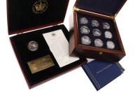 Lot 614 - THE ROUTE TO VICTORY SILVER PROOF COIN...