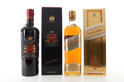 Lot 404 - JOHNNIE WALKER 18 YEAR OLD GOLD LABEL 75CL AND J&B 12 YEAR OLD JET 75CL