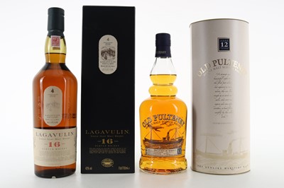 Lot 405 - LAGAVULIN 16 YEAR OLD AND OLD PULTENEY 12 YEAR OLD
