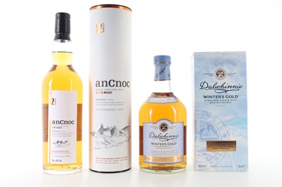 Lot 406 - ANCNOC 12 YEAR OLD AND DALWHINNIE WINTER'S GOLD