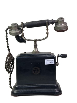 Lot 240 - ERICSSON HAND CRANK TELEPHONE