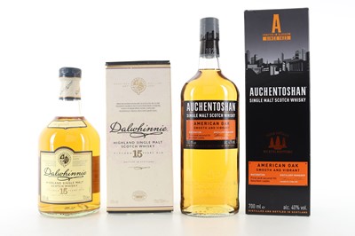 Lot 450 - DALWHINNIE 15 YEAR OLD AND AUCHENTOSHAN AMERICAN OAK