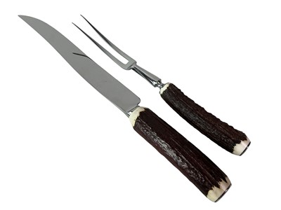 Lot 216 - GEORGE BUTLER CARVING SET