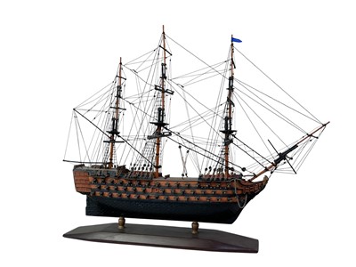 Lot 217 - WOOD MODEL OF HMS VICTORY