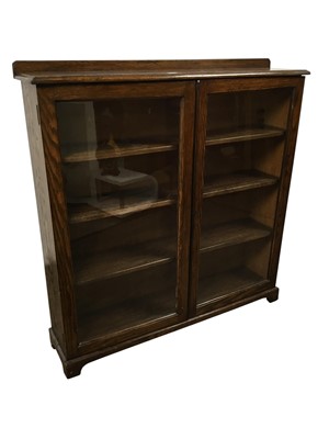 Lot 225 - OAK BOOKCASE