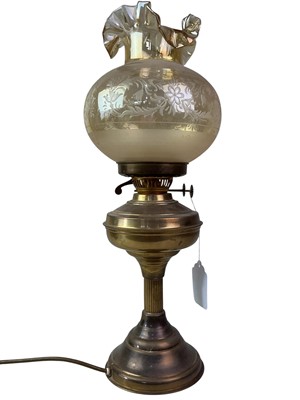 Lot 271 - BRASS OIL LAMP