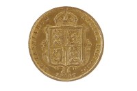 Lot 644 - GOLD HALF SOVEREIGN DATED 1887
