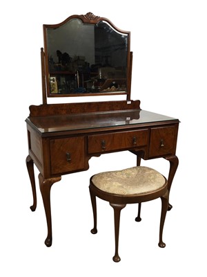 Lot 280 - WALNUT DRESSING TABLE