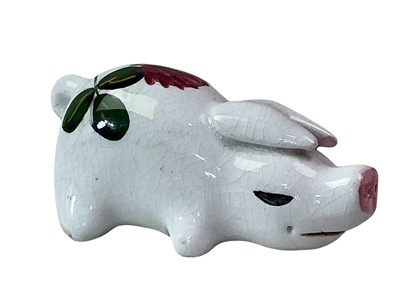 Lot 309 - ART DECO STYLE SILVER AND ENAMEL TOP SCENT BOTTLE