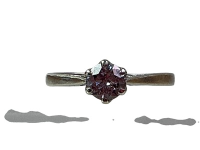 Lot 310 - LADY'S SOLITAIRE RING