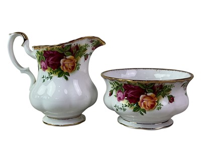 Lot 372 - ROYAL ALBERT OLD COUNTRY ROSES TEA SERVICE