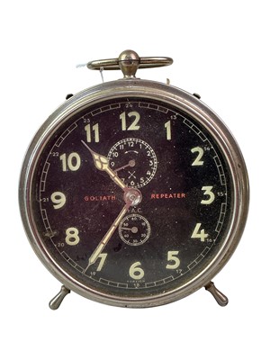 Lot 329 - GOLIATH REPEATER ALARM CLOCK