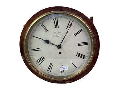 Lot 339 - GREY, ABERDEEN WALL CLOCK