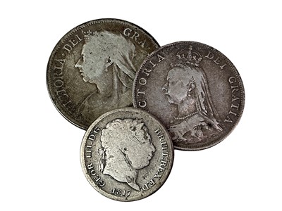 Lot 365 - GROUP OF LATE GEORGE III AND VICTORIA SILVER COINAGE