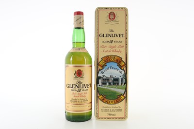 Lot 128 - GLENLIVET 12 YEAR OLD GOLF COURSES OF SCOTLAND - ROYAL DORNOCH 75CL