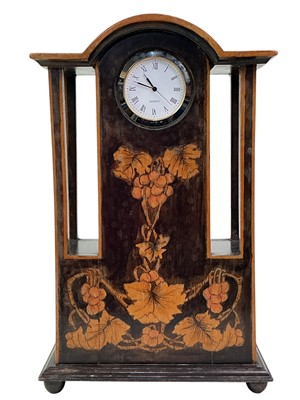 Lot 458 - ARTS & CRAFTS MOVEMENT MANTEL CLOCK