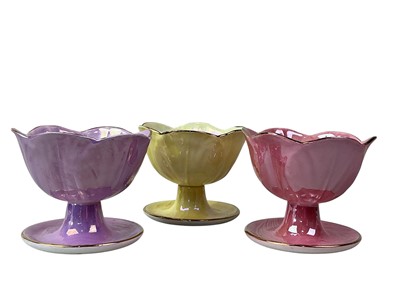 Lot 468 - GROUP OF MALING SUNDAE DISHES