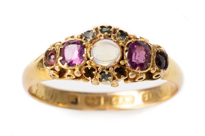 Lot 470 - VICTORIAN GOLD DRESS RING