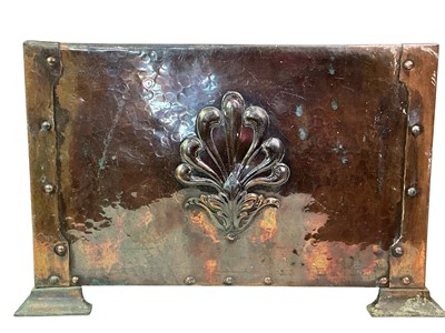 Lot 428 - ARTS & CRAFTS COPPER COAL BOX