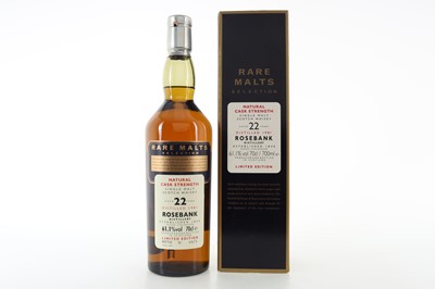 Lot 104 - ROSEBANK 1981 22 YEAR OLD RARE MALTS