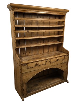 Lot 1311 - VICTORIAN PINE DRESSER