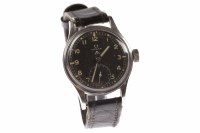 Lot 750 - GENTLEMAN'S OMEGA MILITARY ISSUE STAINLESS...