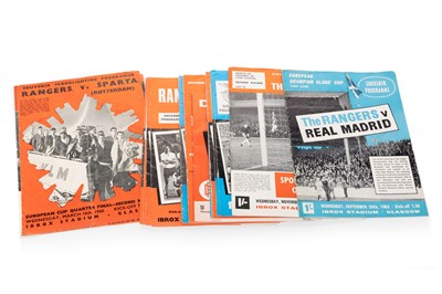 Lot 1737 - GROUP OF RANGERS EUROPEAN FOOTBALL PROGRAMMES