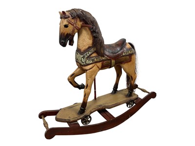 Lot 582 - VINTAGE CHILD'S ROCKING HORSE