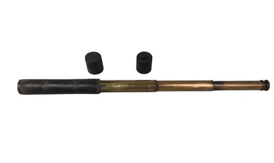 Lot 1050 - BRASS FOUR DRAWER TELESCOPE