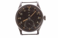 Lot 761 - GENTLEMAN'S IWC MILITARY ISSUE STAINLESS STEEL...