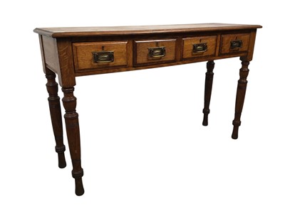 Lot 1338 - LATE VICTORIAN OAK SIDE TABLE