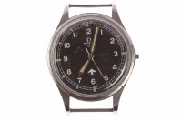 Lot 762 - GENTLEMAN'S OMEGA MILITARY ISSUE STAINLESS...