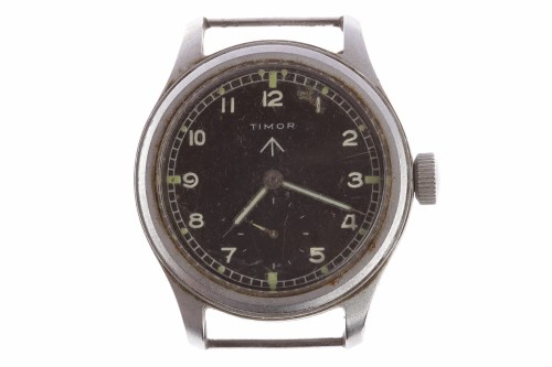 Lot 763 - GENTLEMAN'S TIMOR MILITARY ISSUE STAINLESS...