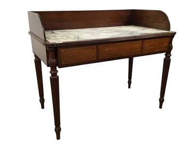 Lot 1344 - PAIR OF WILLIAM IV MAHOGANY WASHSTANDS