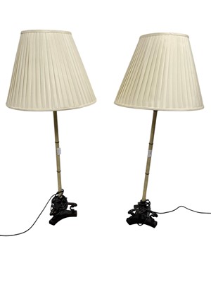 Lot 639 - PAIR OF TABLE LAMPS