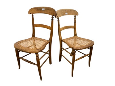 Lot 645 - THREE OAK CHAIRS