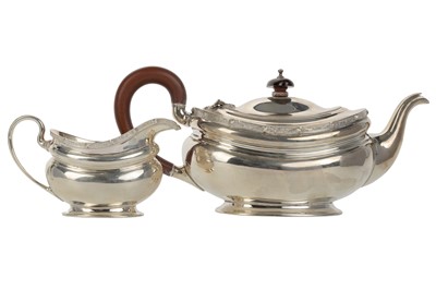 Lot 1018 - GEORGE VI SILVER PART TEA SERVICE