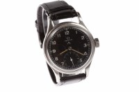 Lot 766 - GENTLEMAN'S OMEGA MILITARY ISSUE STAINLESS...