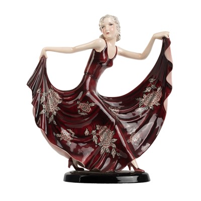 Lot 455 - GOLDSCHEIDER ART DECO FIGURE OF A FEMALE