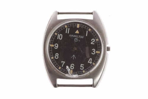 Lot 771 - GENTLEMAN'S HAMILTON MILITARY ISSUE STAINLESS...