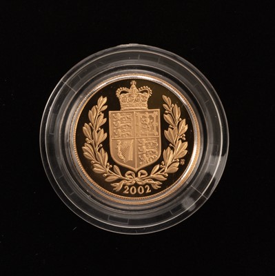 Lot 34 - UNITED KINGDOM 2002 GOLD PROOF SOVEREIGN