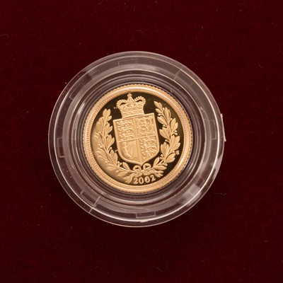 Lot 33 - UNITED KINGDOM 2002 GOLD PROOF HALF SOVEREIGN