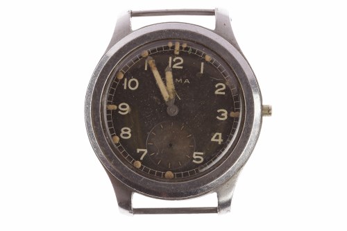 Lot 772 - GENTLEMAN'S CYMA MILITARY ISSUE STAINLESS...