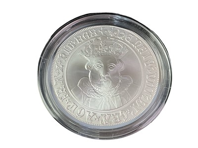 Lot 693 - THE ROYAL MINT BRITISH MONARCHS KING HENRY VIII 50Z SILVER PROOF COIN