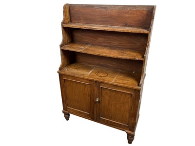 Lot 760 - OAK WATERFALL BOOK RACK