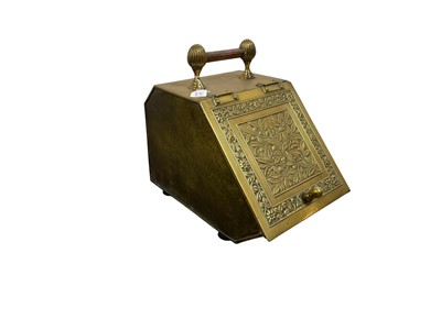 Lot 408 - BRASS COAL SCUTTLE